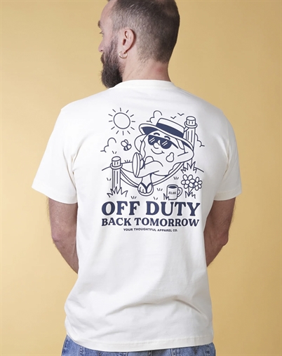 Elsk - Off Duty Mens Brushed T-Shirt - Off White 